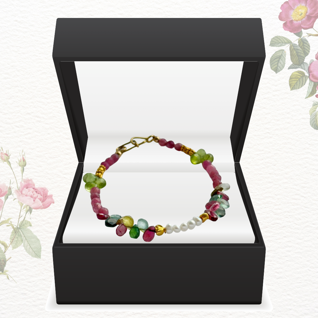 Precious Ruby Rose Bracelet