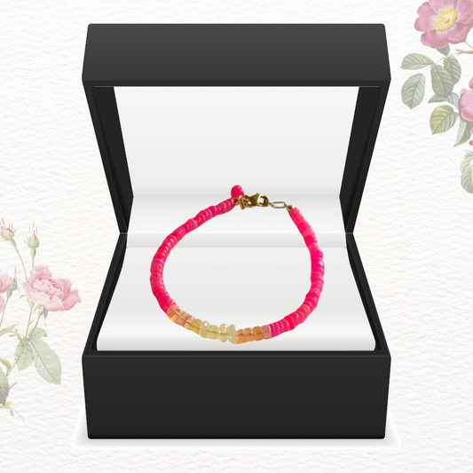 Salmon Geranium Bracelet