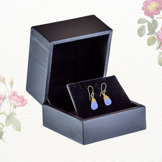 Lilac Calcedony Earrings